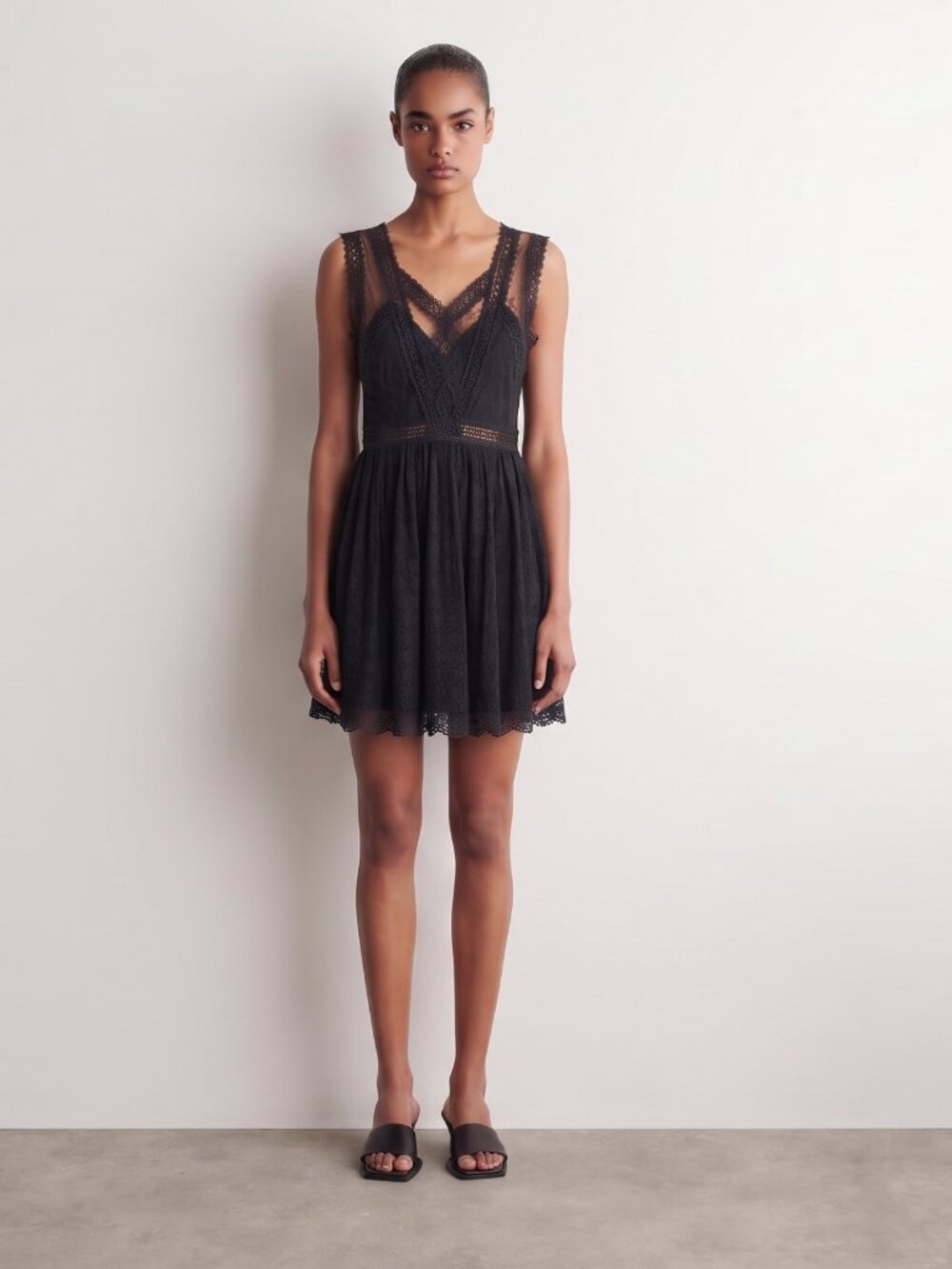 Free People Lace Mini Dress